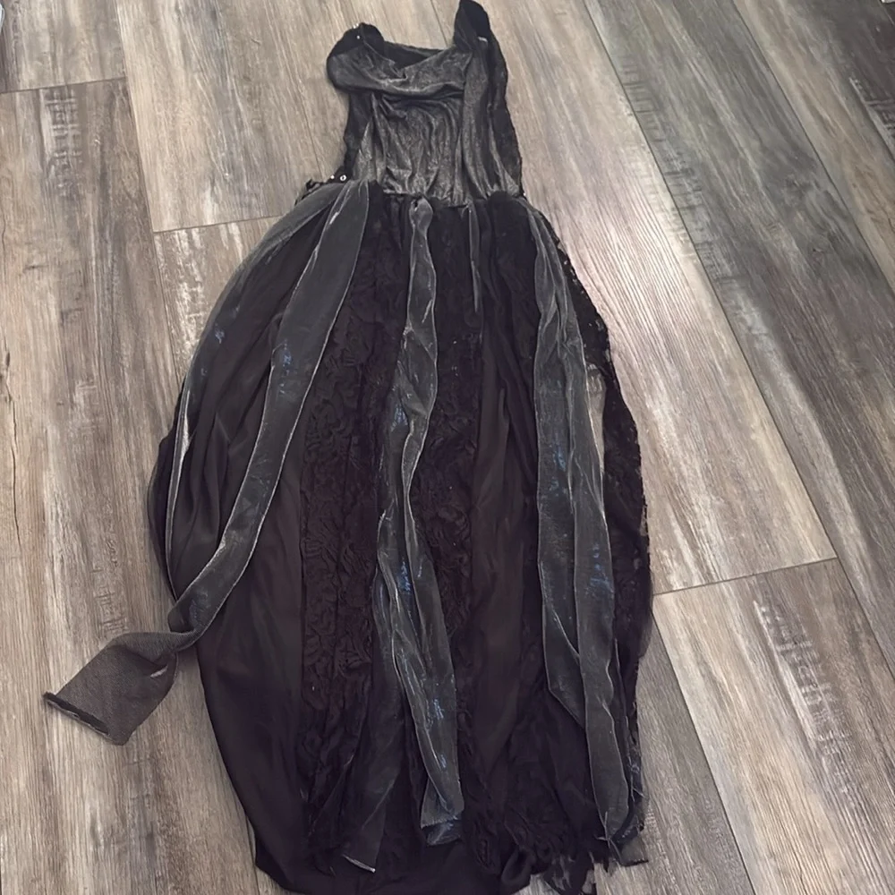 Dark Angel Costume girls goth dress and accessories size XL 14-16 - Picture 7 of 9